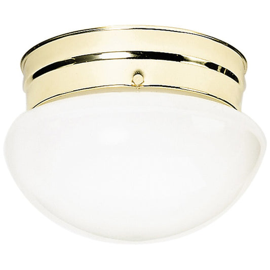 Satco 77/061 Fixture 2 Light - 10 Flush Mount Medium White Mushroom