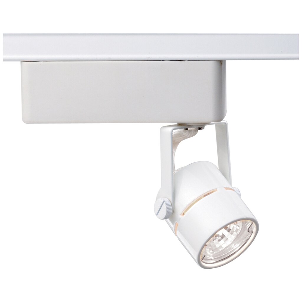 Satco TH234 Track Head Fixture 1 Light - MR16 12V Round White Finish