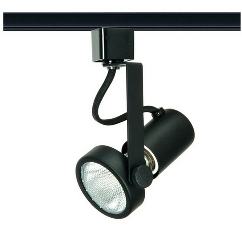 Satco TH221 Track Head Fixture 1 Light - PAR20 Gimbal Ring Black