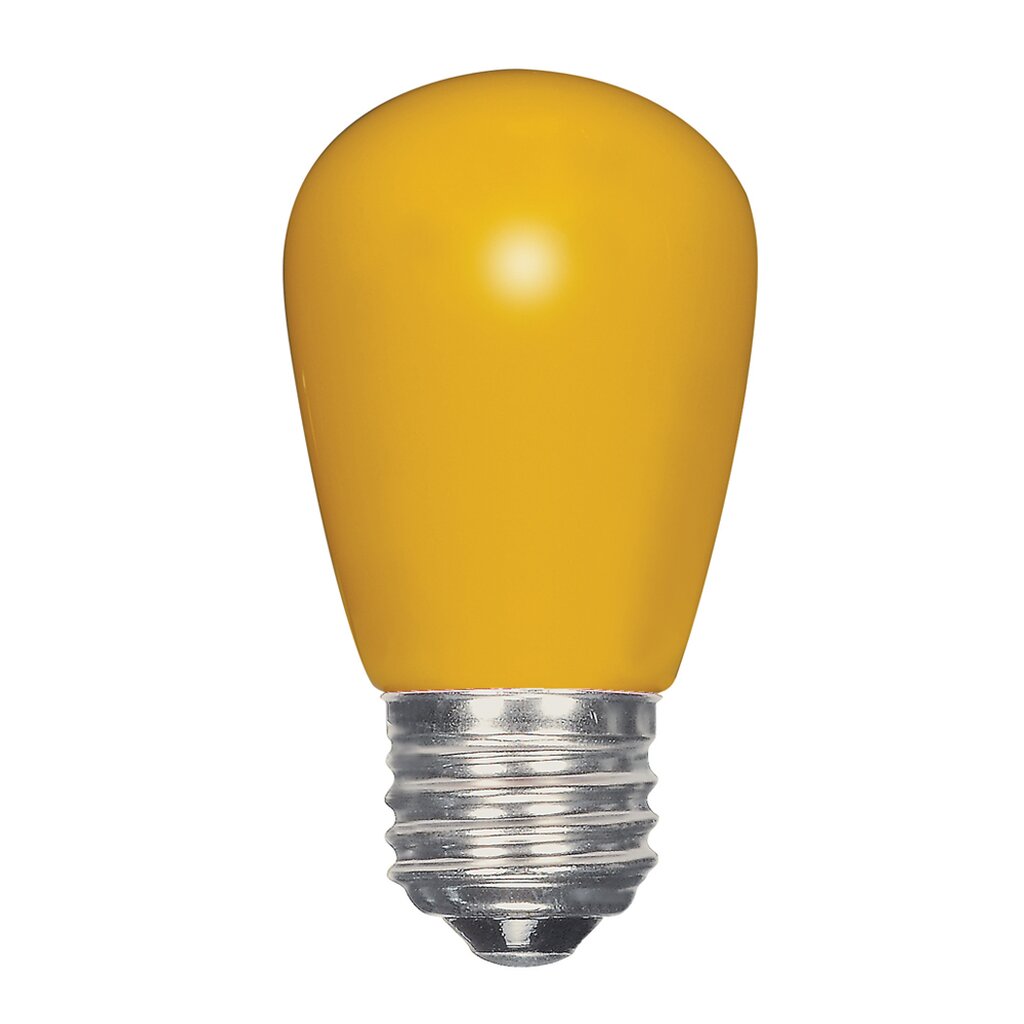 12 pack - Satco S9169 1.4W S14 Yellow LED Light Bulb