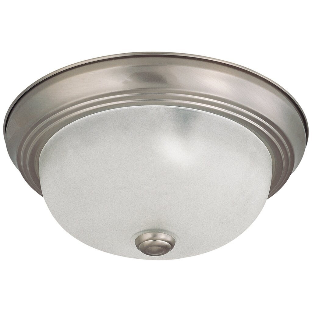 Satco 60-3261 Flush Mount Fixture 2 Light; 11 in.; with Frosted White