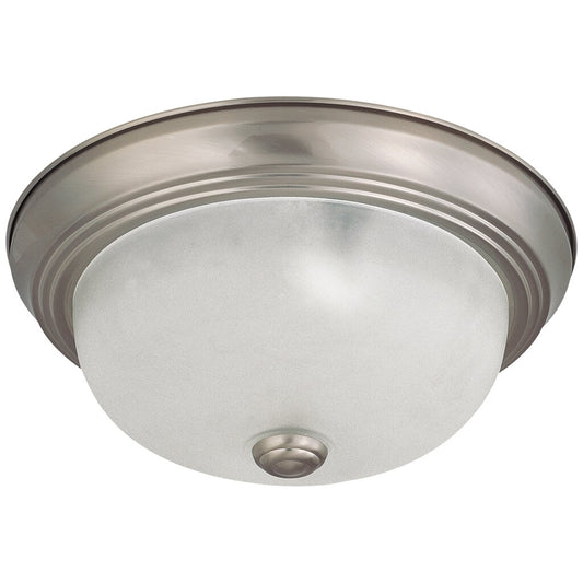 Satco 60-3261 Flush Mount Fixture 2 Light; 11 in.; with Frosted White
