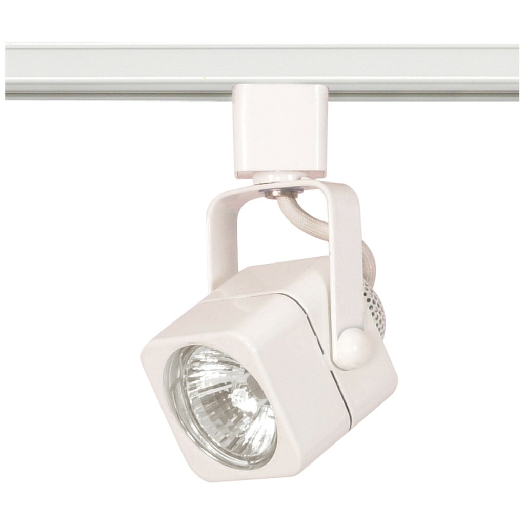 Satco TH312 Track Head Fixture 1 Light - MR16 120V Square White Finish