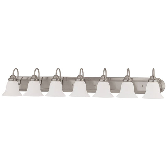 Satco 60-3283 Vanity Fixture Ballerina; 7 Light; 48 in.; with Frosted