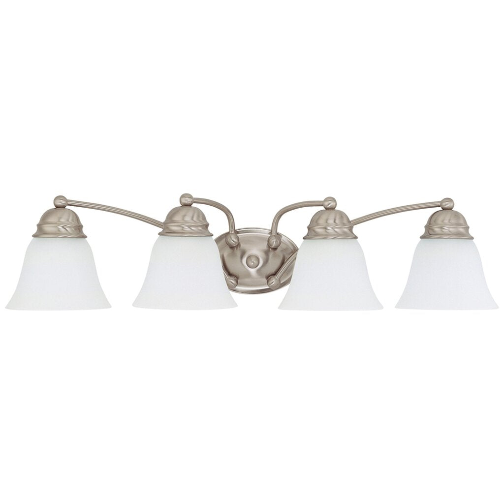 Satco 60-3277 Vanity Fixture Empire; 4 Light; 29 in.; with Frosted
