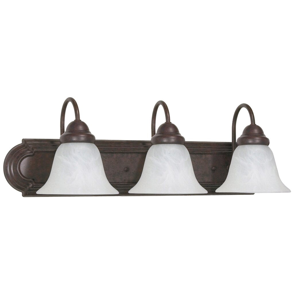 Satco 60-325 Vanity Fixture Ballerina; 3 Light; 24 in.; with Alabaster