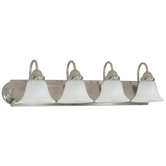 Satco 60-322 Vanity Fixture Ballerina; 4 Light; 30 in.; with Alabaster