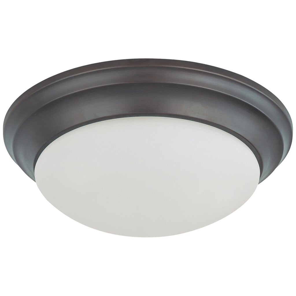 Satco 60-3176 Flush Mount Fixture 2 Light; 14 in.; Twist and Lock with
