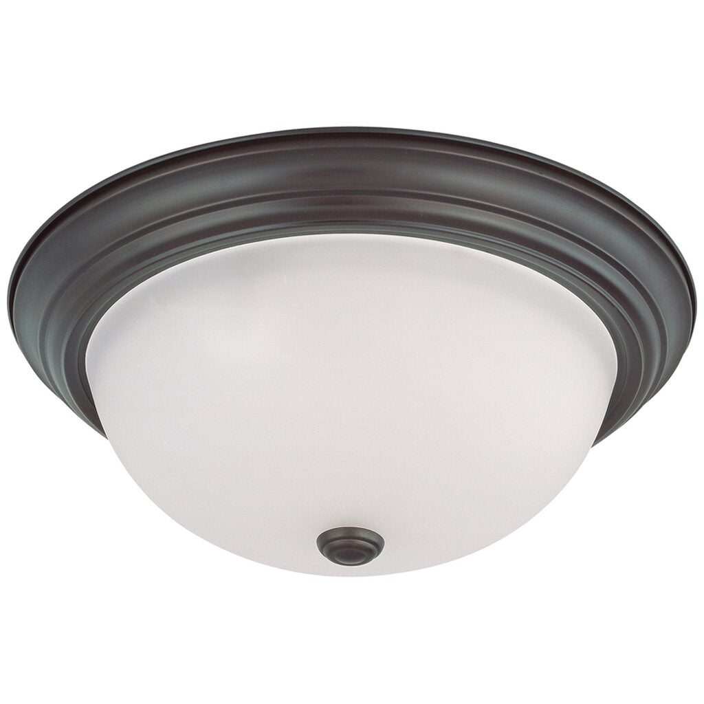 Satco 60-3147 Flush Mount Fixture 3 Light; 15 in.; with Frosted White