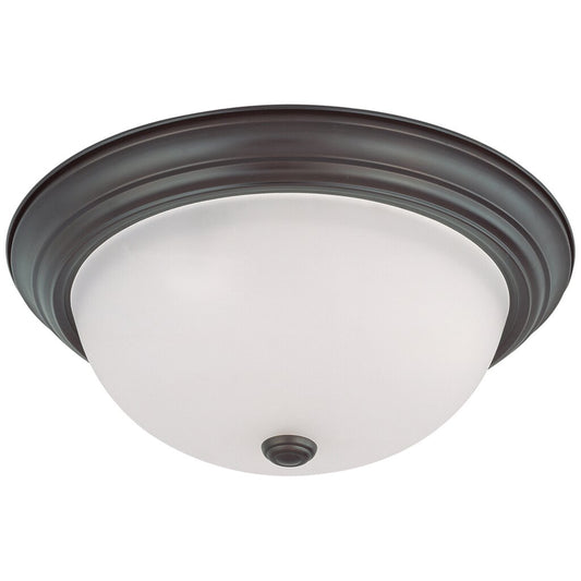 Satco 60-3147 Flush Mount Fixture 3 Light; 15 in.; with Frosted White