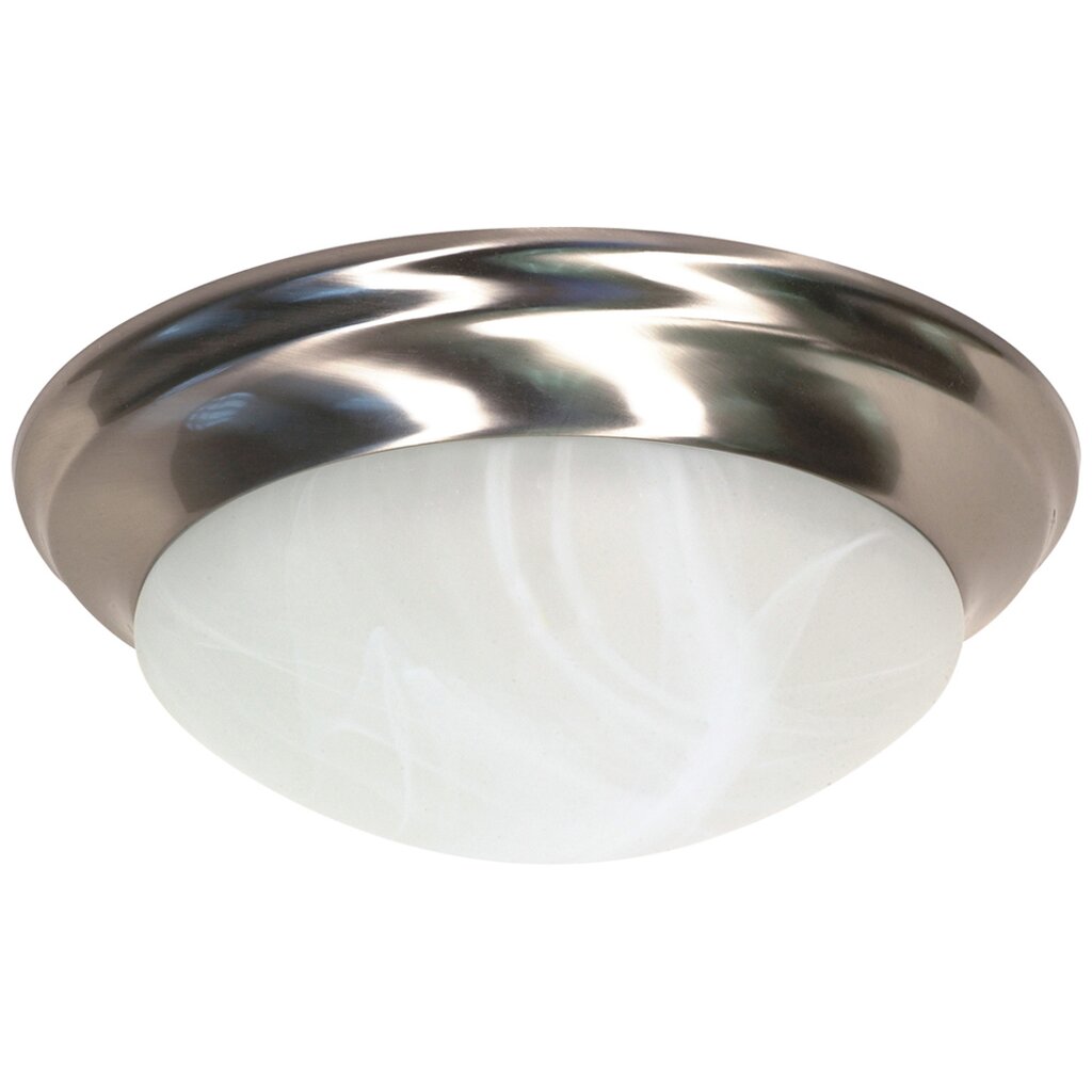 Satco 60-284 Flush Mount Fixture 2 Light; 14 in.; Twist and Lock with