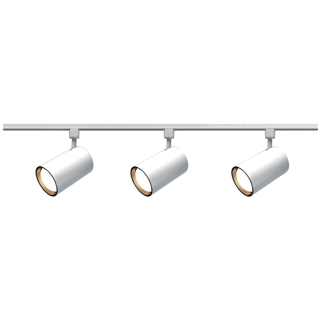 Satco TK318 Track Kit Fixture 3 Light - R30 Straight Cylinder 4 foot