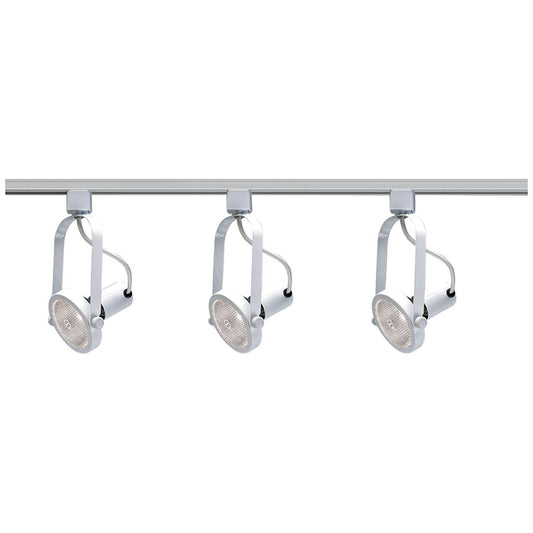 Satco TK316 Track Kit Fixture 3 Light - PAR30 Gimbal Ring 4 foot Track