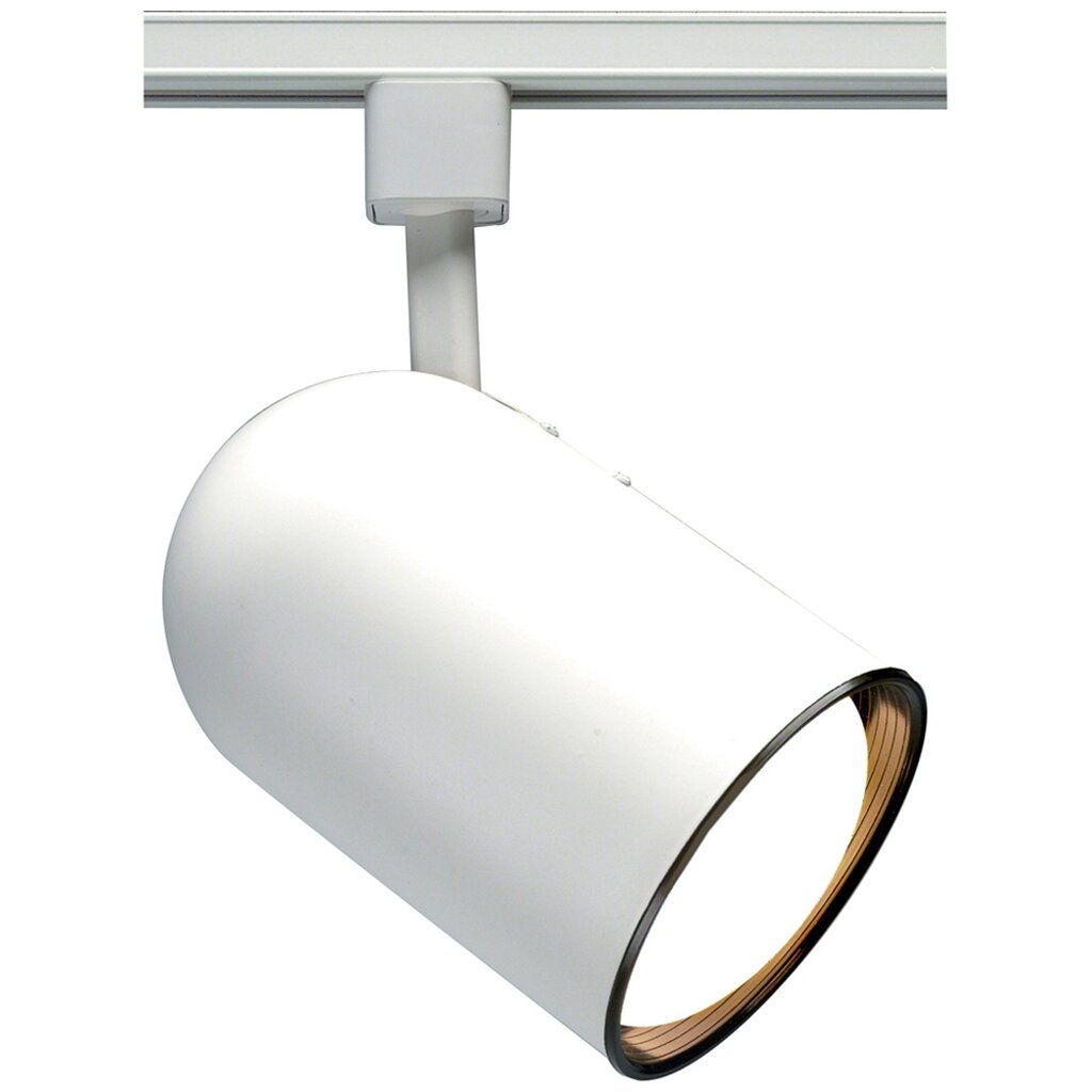 Satco TH210 Track Head Fixture 1 Light - R30 Bullet Cylinder White
