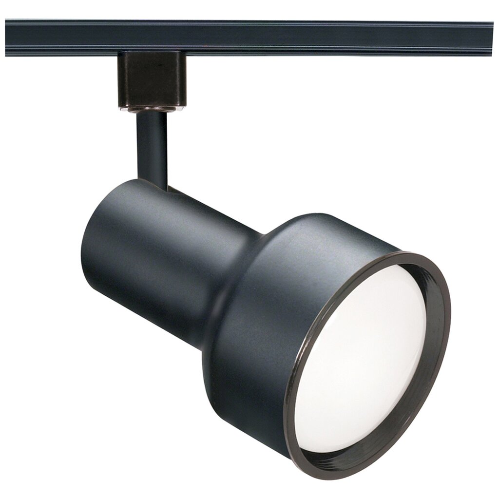 Satco TH207 Track Head Fixture 1 Light - R30 Step Cylinder Black