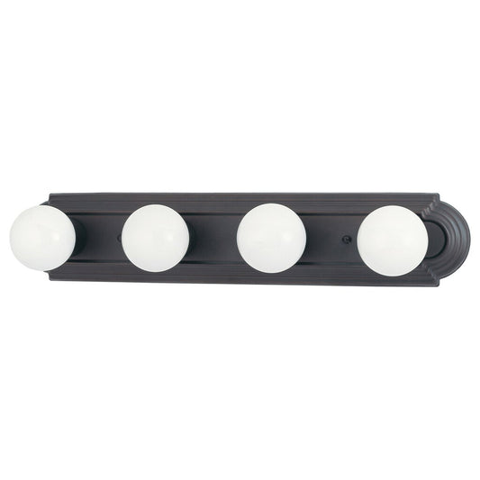 Satco 60-1285 Vanity Fixture 4 Light; 24 in.; Racetrack Style