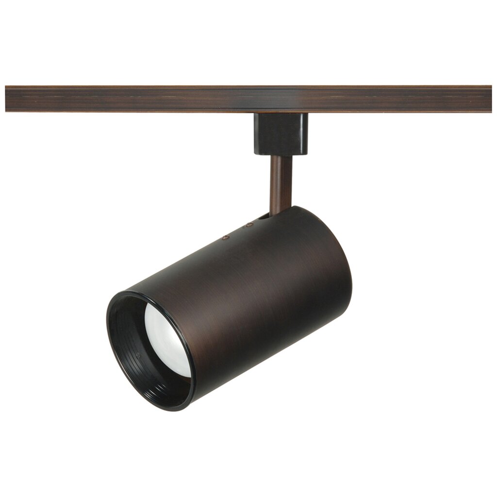 Satco TH343 Track Head Fixture 1 Light - R20 Straight Cylinder Russet