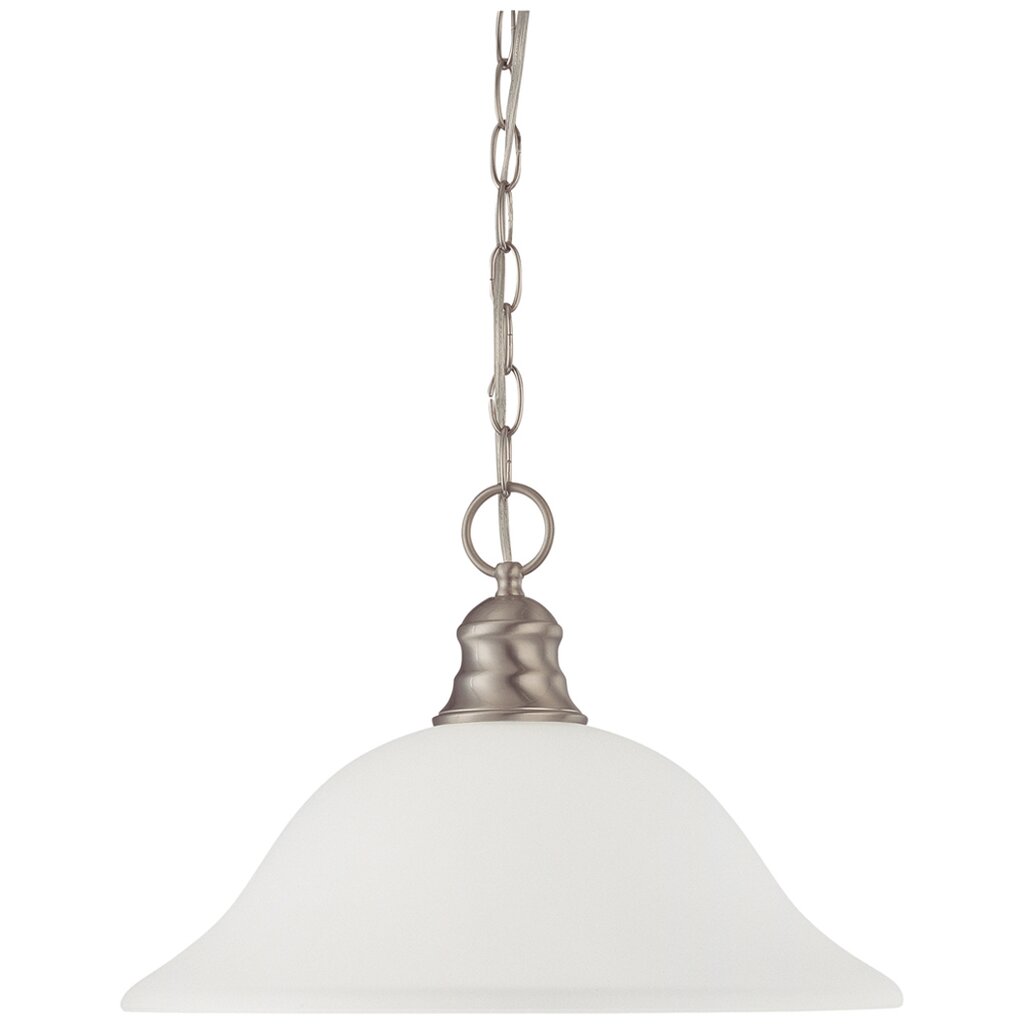 Satco 60-3258 Pendant Fixture 1 Light; 16 in.; with Frosted White