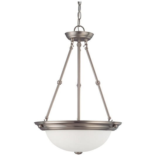 Satco 60-3247 Pendant Fixture 3 Light; 15 in.; with Frosted White