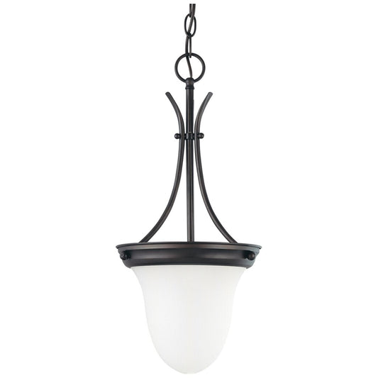 Satco 60-3174 Pendant Fixture 1 Light; 10 in.; with Frosted White