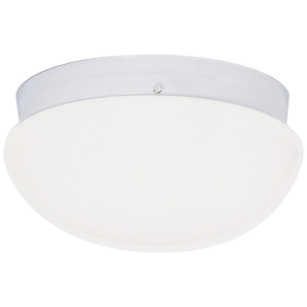 Satco 77/987 Fixture 2 Light - 12 Flush Mount Large White Mushroom