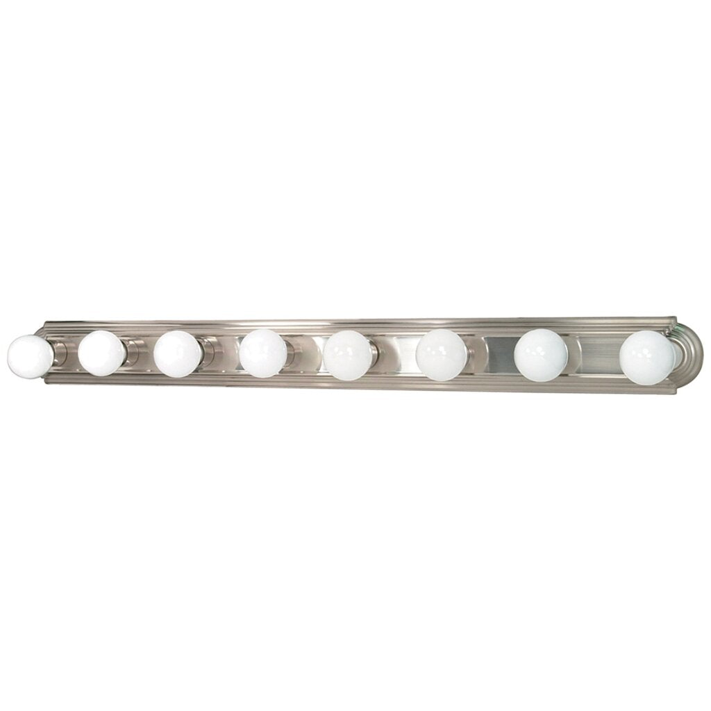 Satco 60-303 Vanity Fixture 8 Light; 48 in.; Racetrack Style