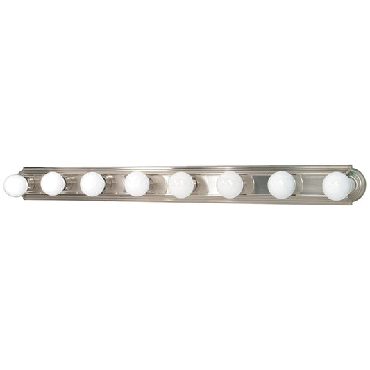Satco 60-303 Vanity Fixture 8 Light; 48 in.; Racetrack Style