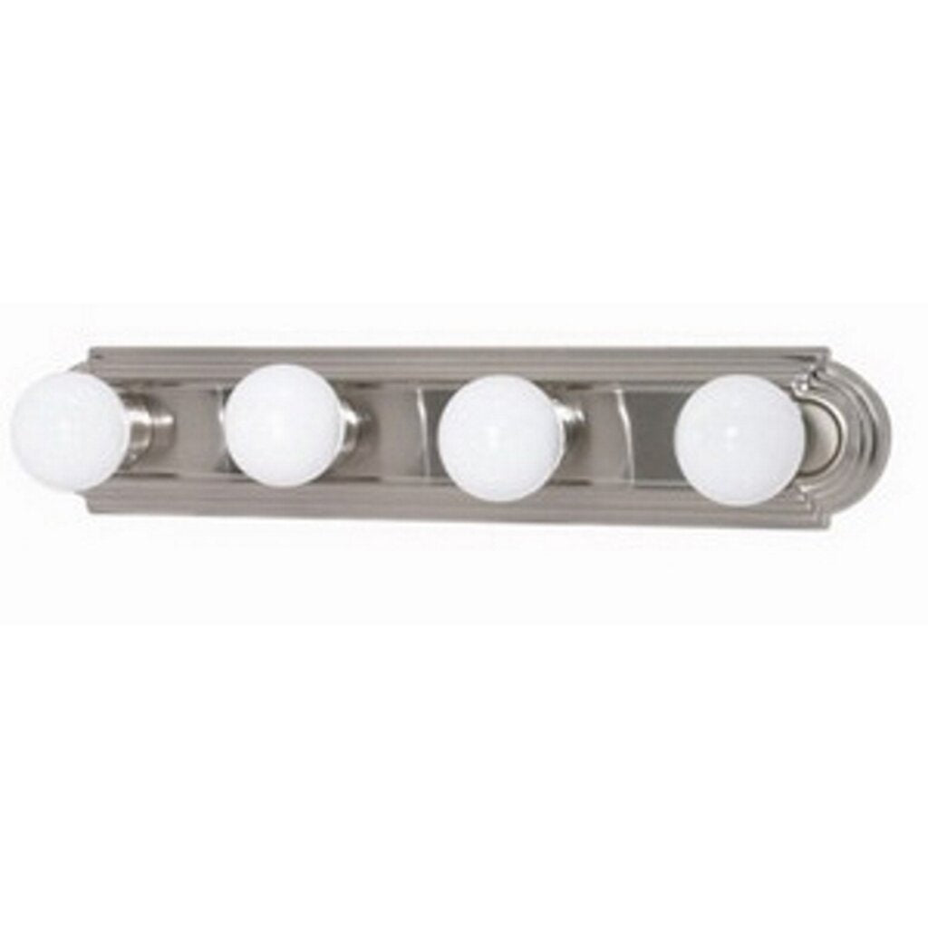 Satco 60-301 Vanity Fixture 4 Light; 24 in.; Racetrack Style