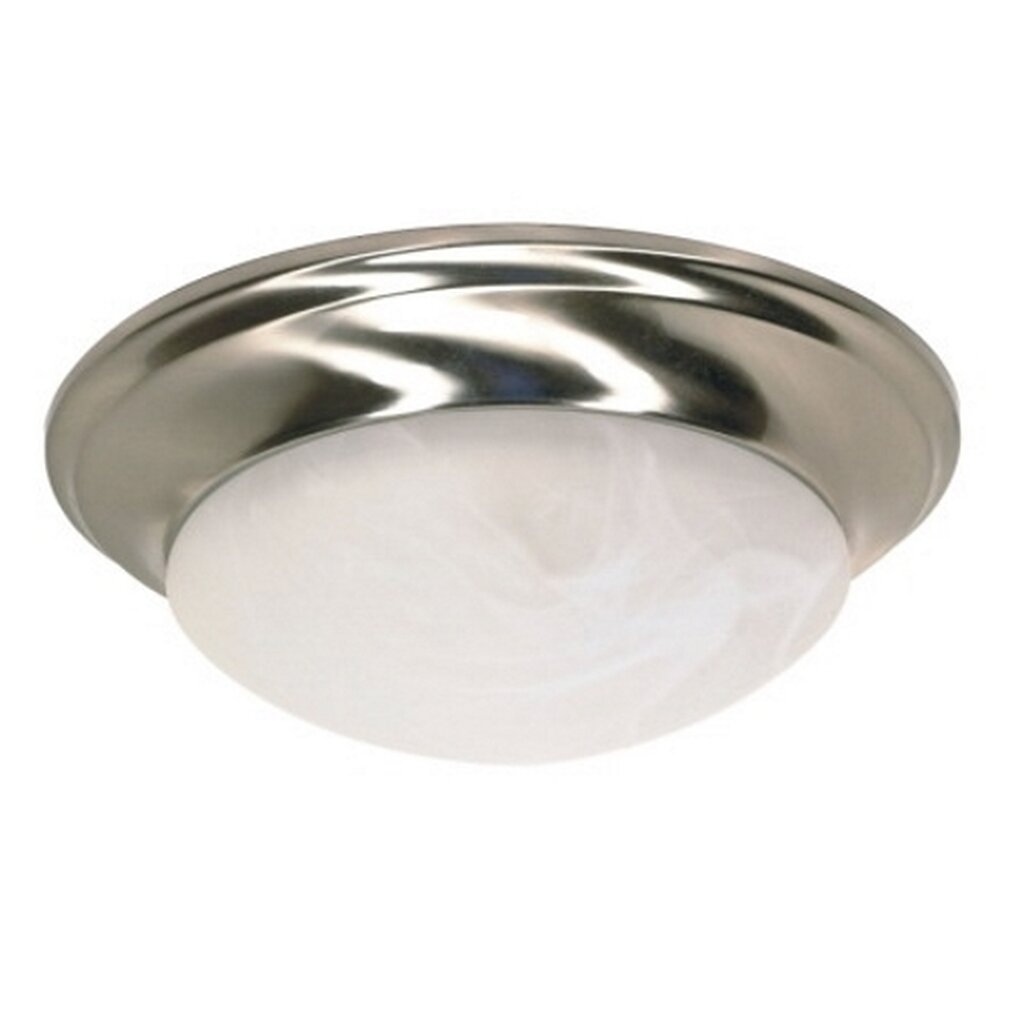 Satco 60-283 Flush Mount Fixture 1 Light; 12 in.; Twist and Lock with