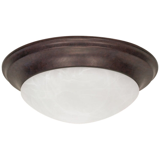 Satco 60-282 Flush Mount Fixture 3 Light; 17 in.; Twist and Lock with