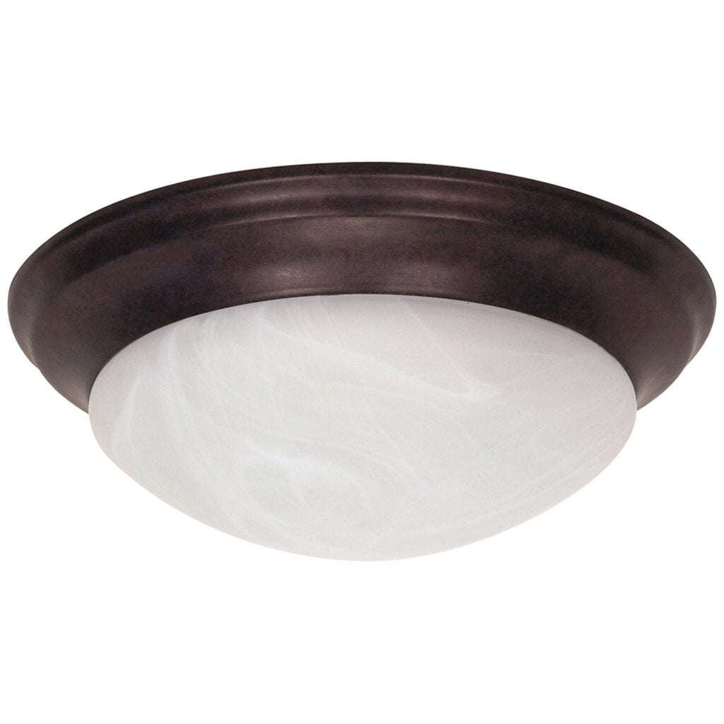 Satco 60-281 Flush Mount Fixture 2 Light; 14 in.; Twist and Lock with