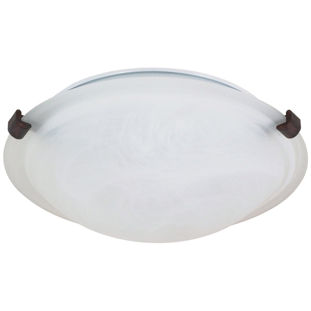 Satco 60-273 Flush Mount Fixture 2 Light; 16 in.; Tri-Clip with