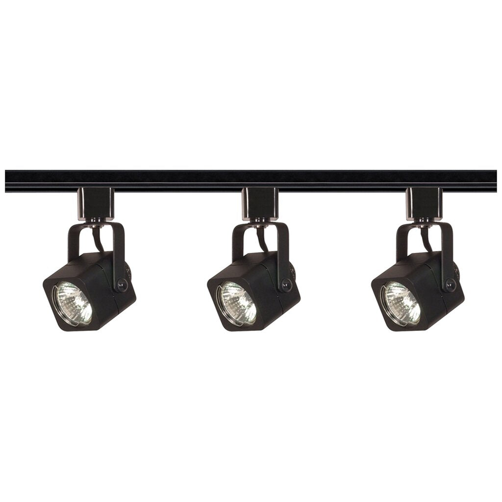 Satco TK346 Track Kit Fixture 3 Light - MR16 Square 4 foot Track Line