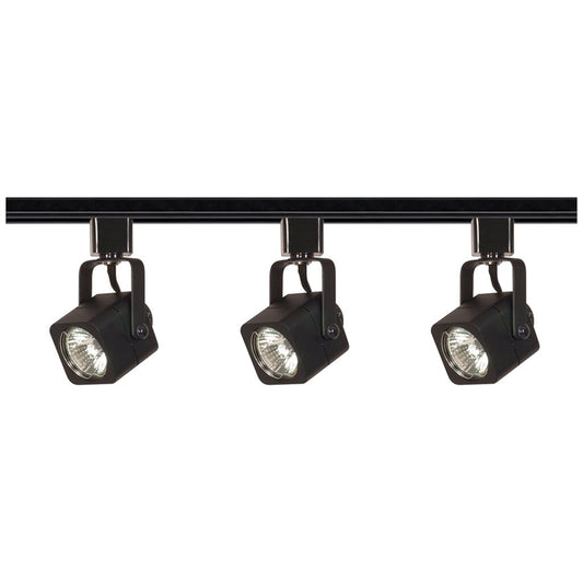 Satco TK346 Track Kit Fixture 3 Light - MR16 Square 4 foot Track Line