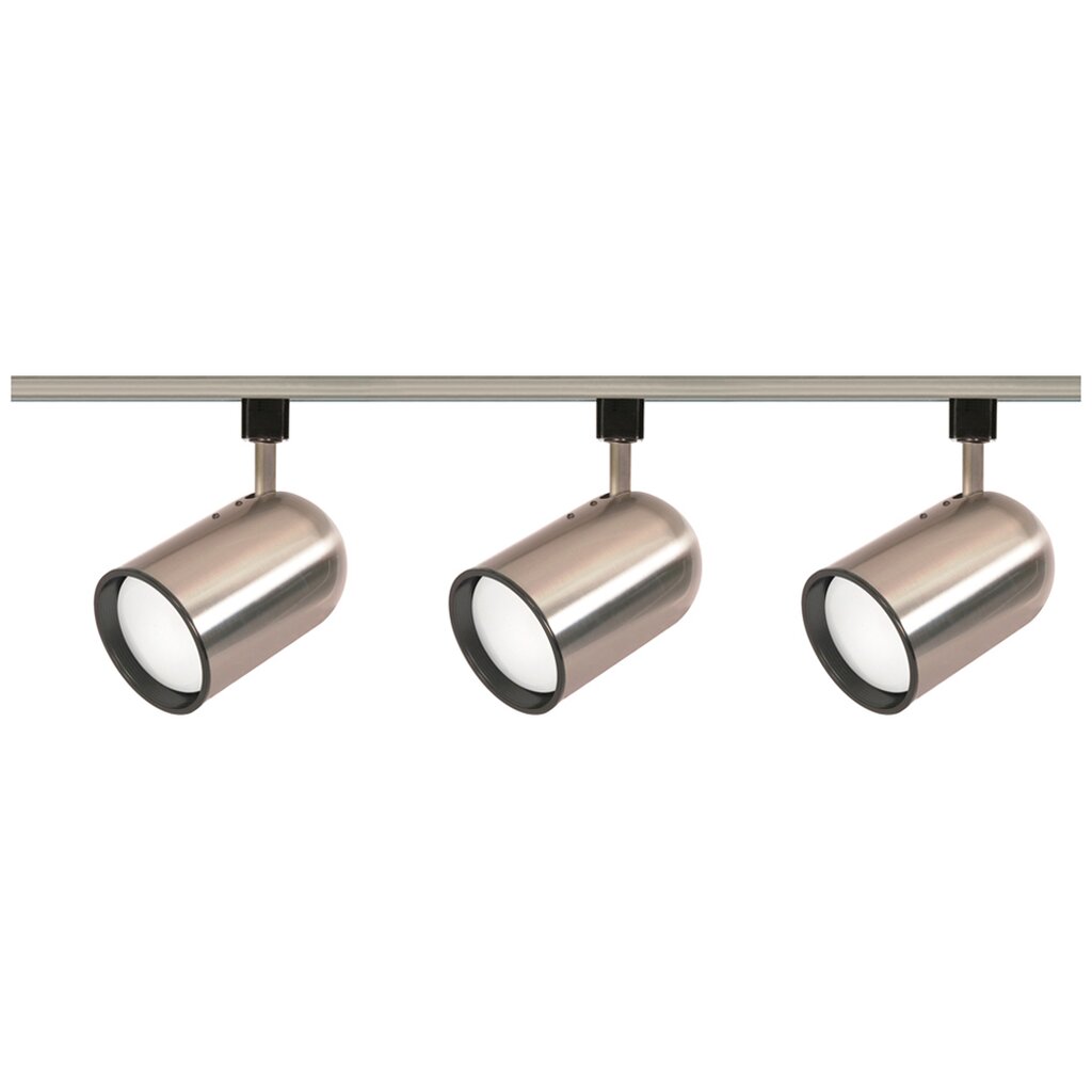 Satco TK342 Track Kit Fixture 3 Light - R30 Bullet Cylinder 4 foot