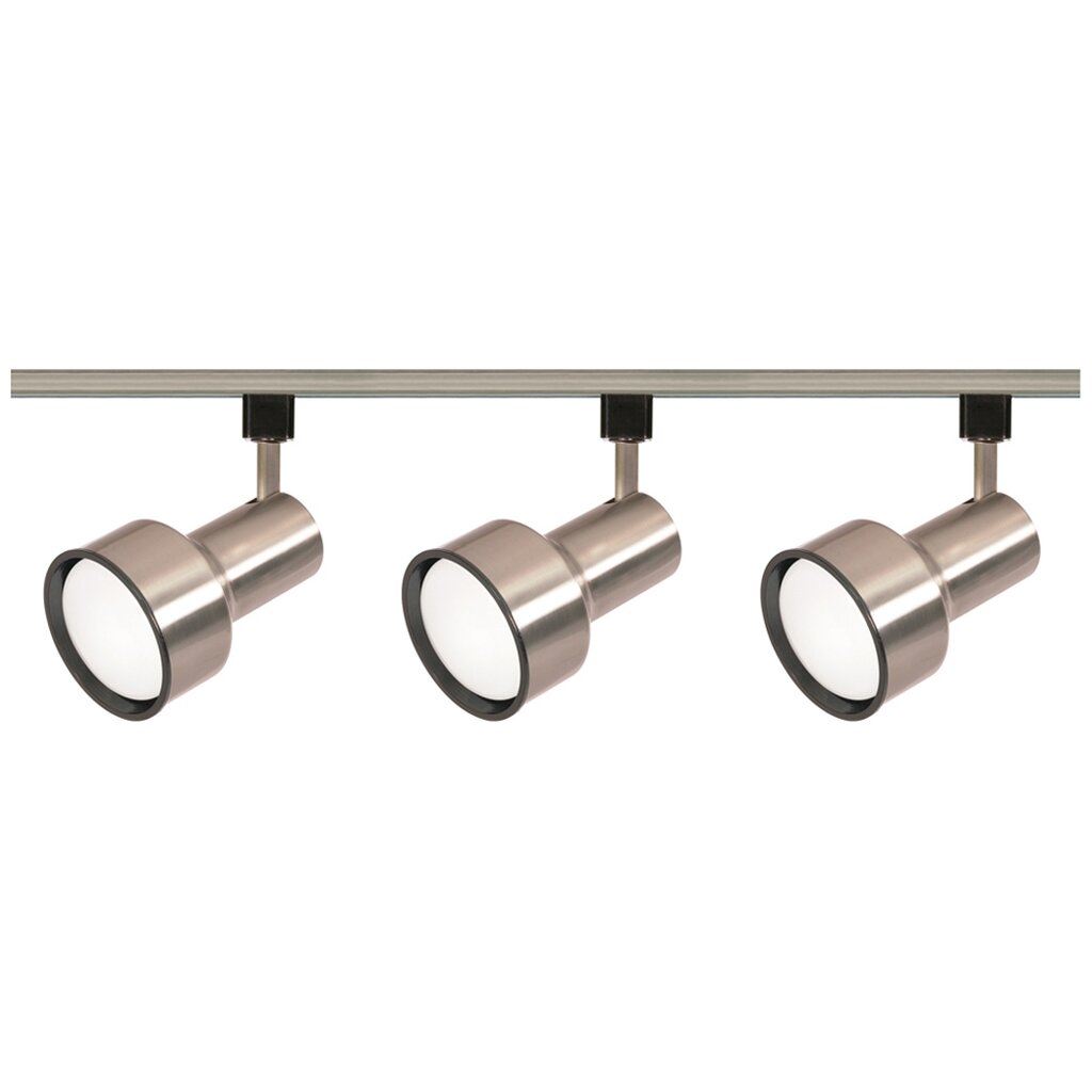 Satco TK340 Track Kit Fixture 3 Light - R30 Step Cylinder 4 foot Track