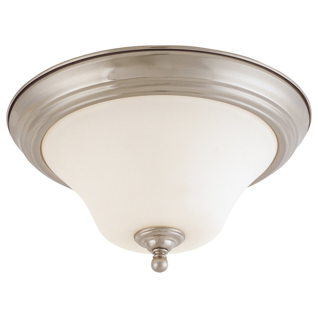 Satco 60-1825 Flush Mount Fixture Dupont; 2 Light; 13 in.; with Satin