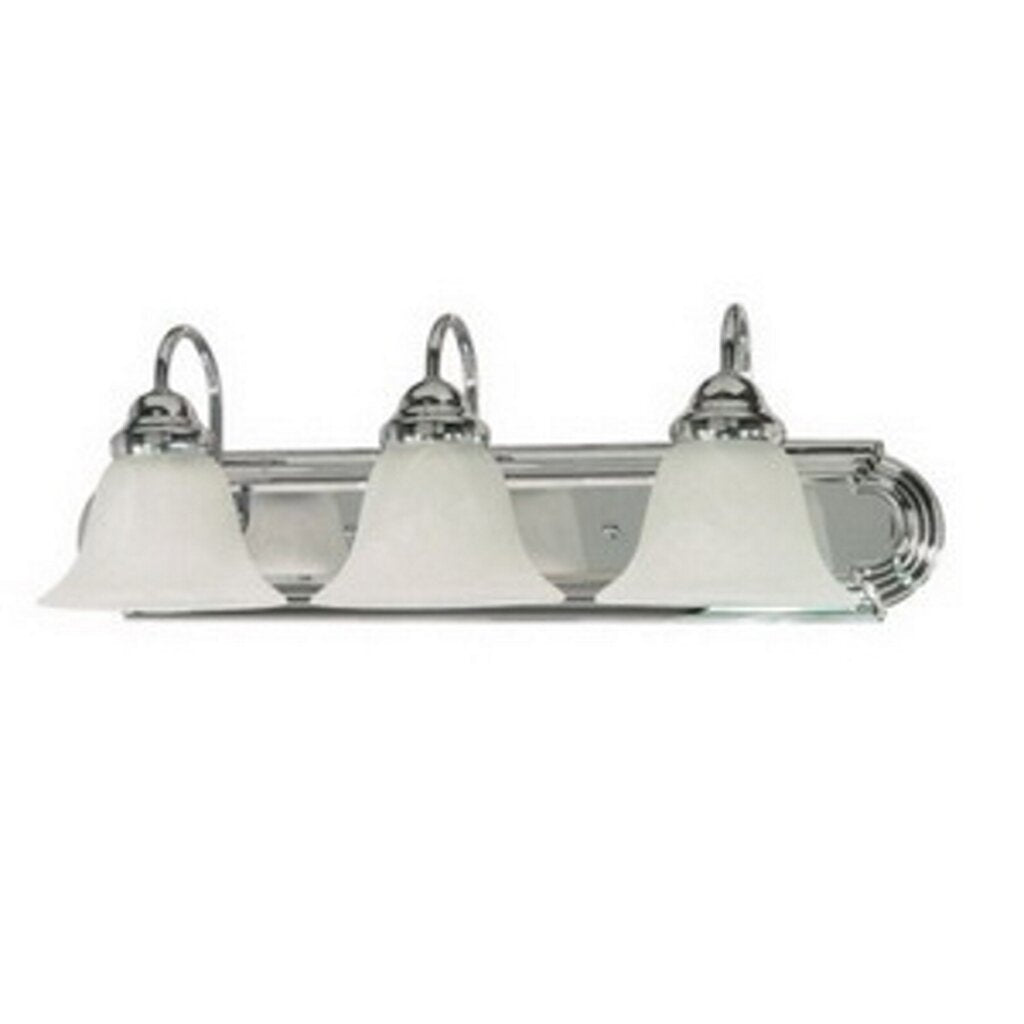 Satco 60-317 Vanity Fixture Ballerina; 3 Light; 24 in.; with Alabaster