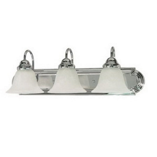 Satco 60-317 Vanity Fixture Ballerina; 3 Light; 24 in.; with Alabaster