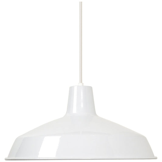 Satco 76/283 Fixture 1 Light - 16 Pendant Warehouse Shade White