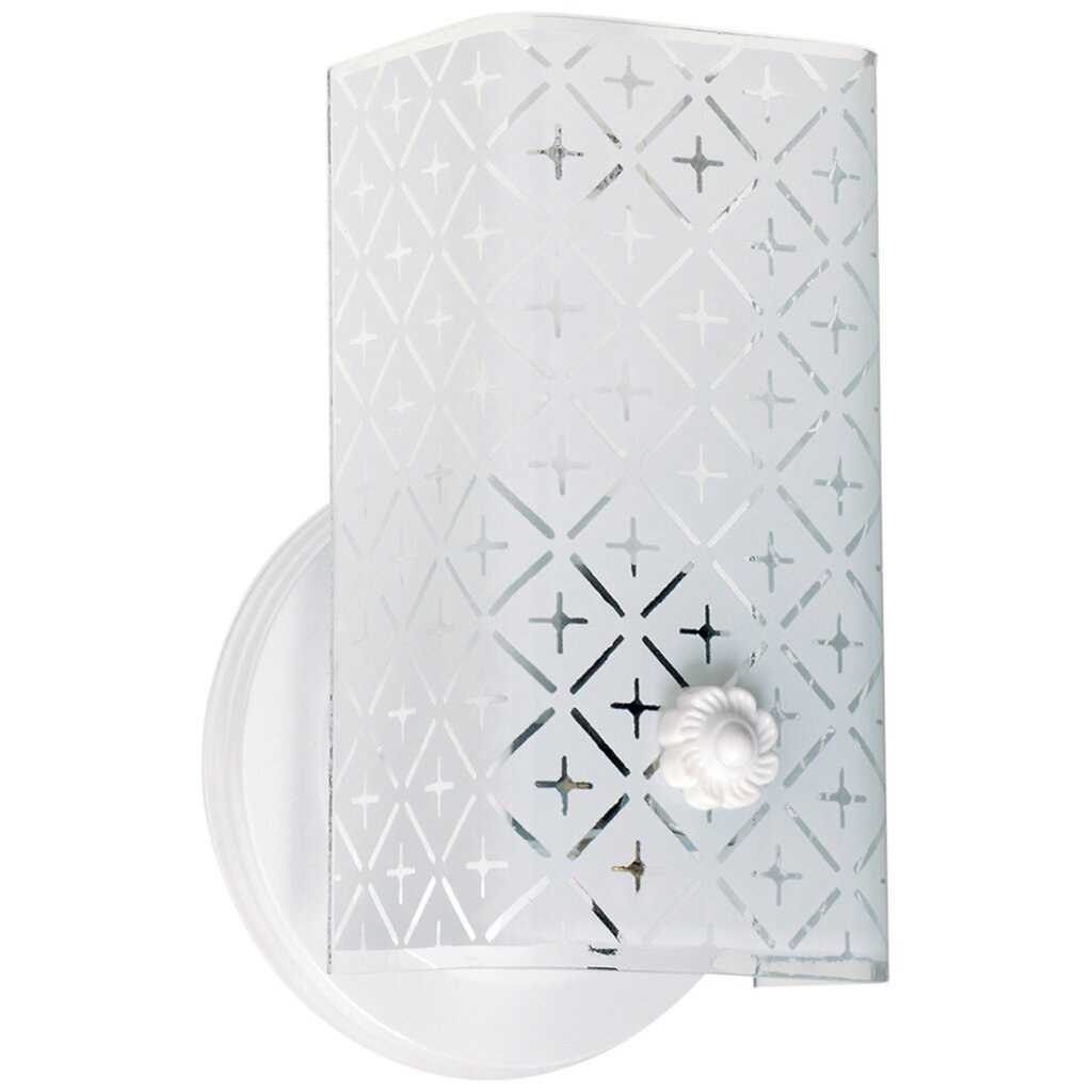 Satco 76/273 Fixture 1 Light - 7 Vanity w/Diamond U Channel Glass