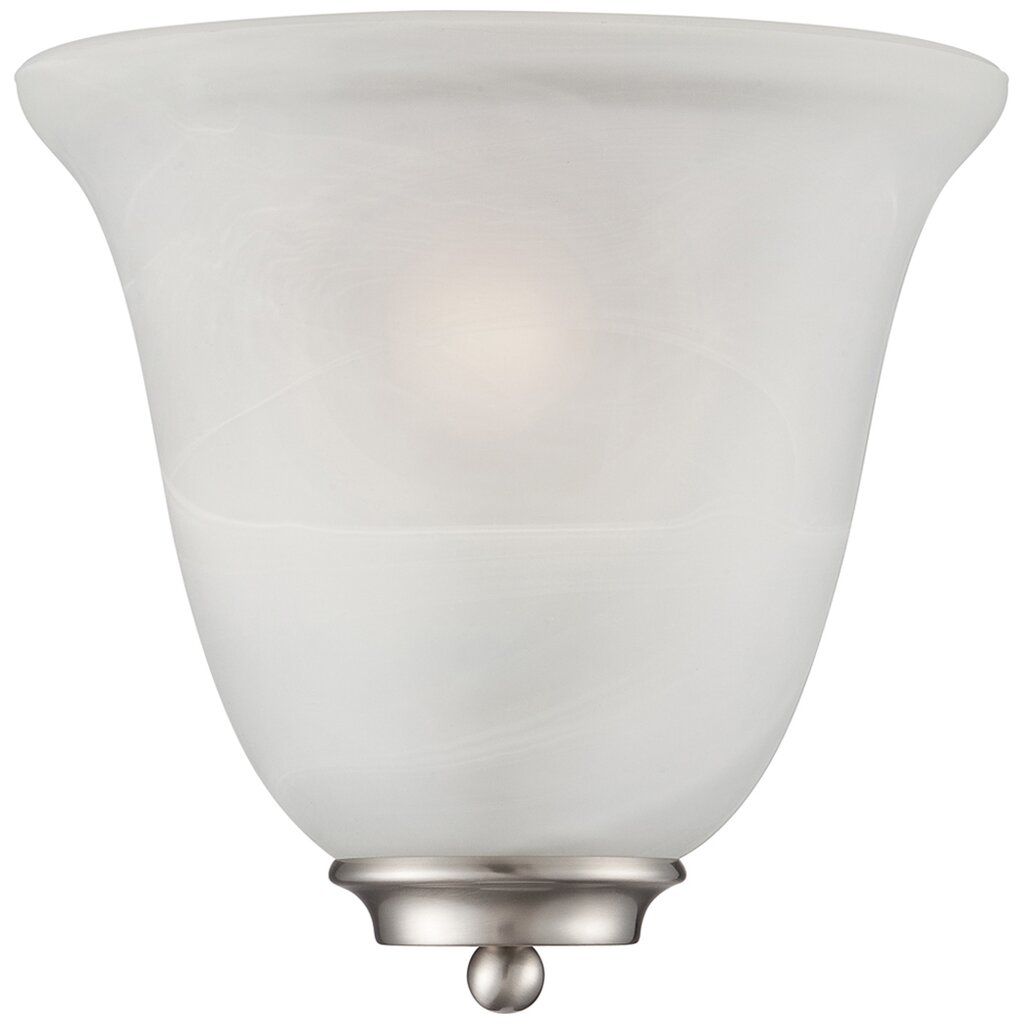 Satco 60-5376 Sconce Fixture Empire; 1 Light; Wall Brushed Nickel with