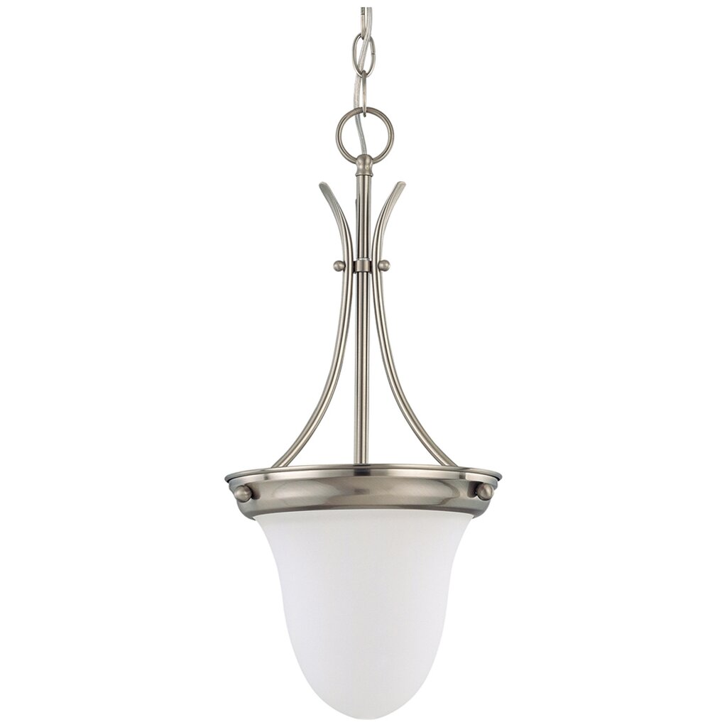 Satco 60-3259 Pendant Fixture 1 Light; 10 in.; with Frosted White