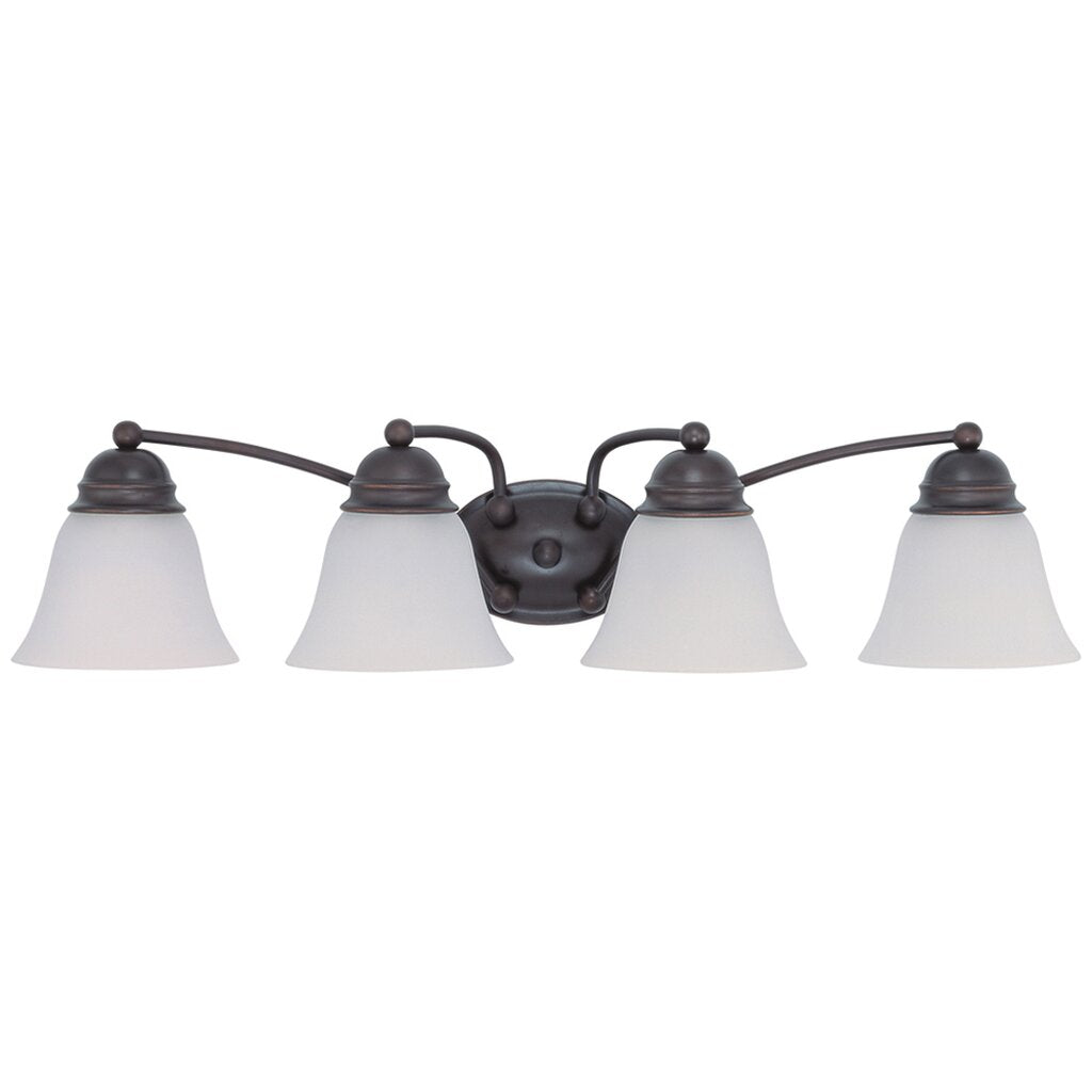 Satco 60-3168 Vanity Fixture Empire; 4 Light; 29 in.; with Frosted