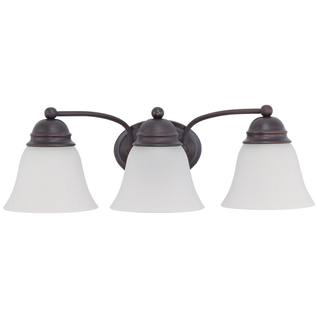 Satco 60-3167 Vanity Fixture Empire; 3 Light; 21 in.; with Frosted