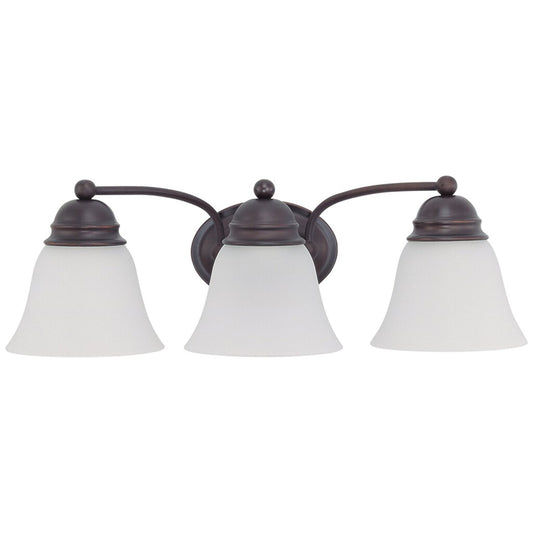 Satco 60-3167 Vanity Fixture Empire; 3 Light; 21 in.; with Frosted