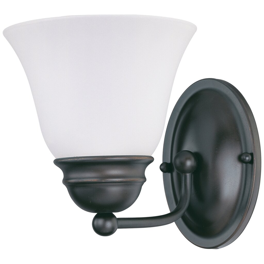 Satco 60-3165 Vanity Fixture Empire; 1 Light; 7 in.; with Frosted