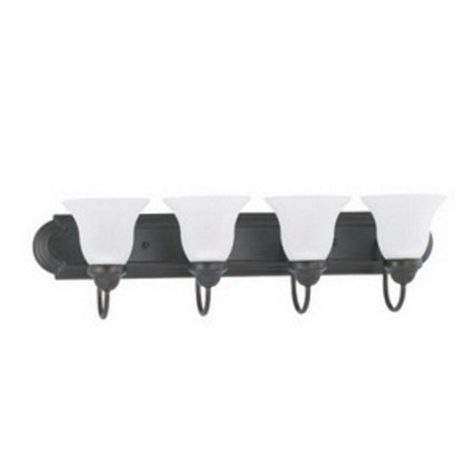 Satco 60-3163 Vanity Fixture Ballerina; 4 Light; 30 in.; with Frosted