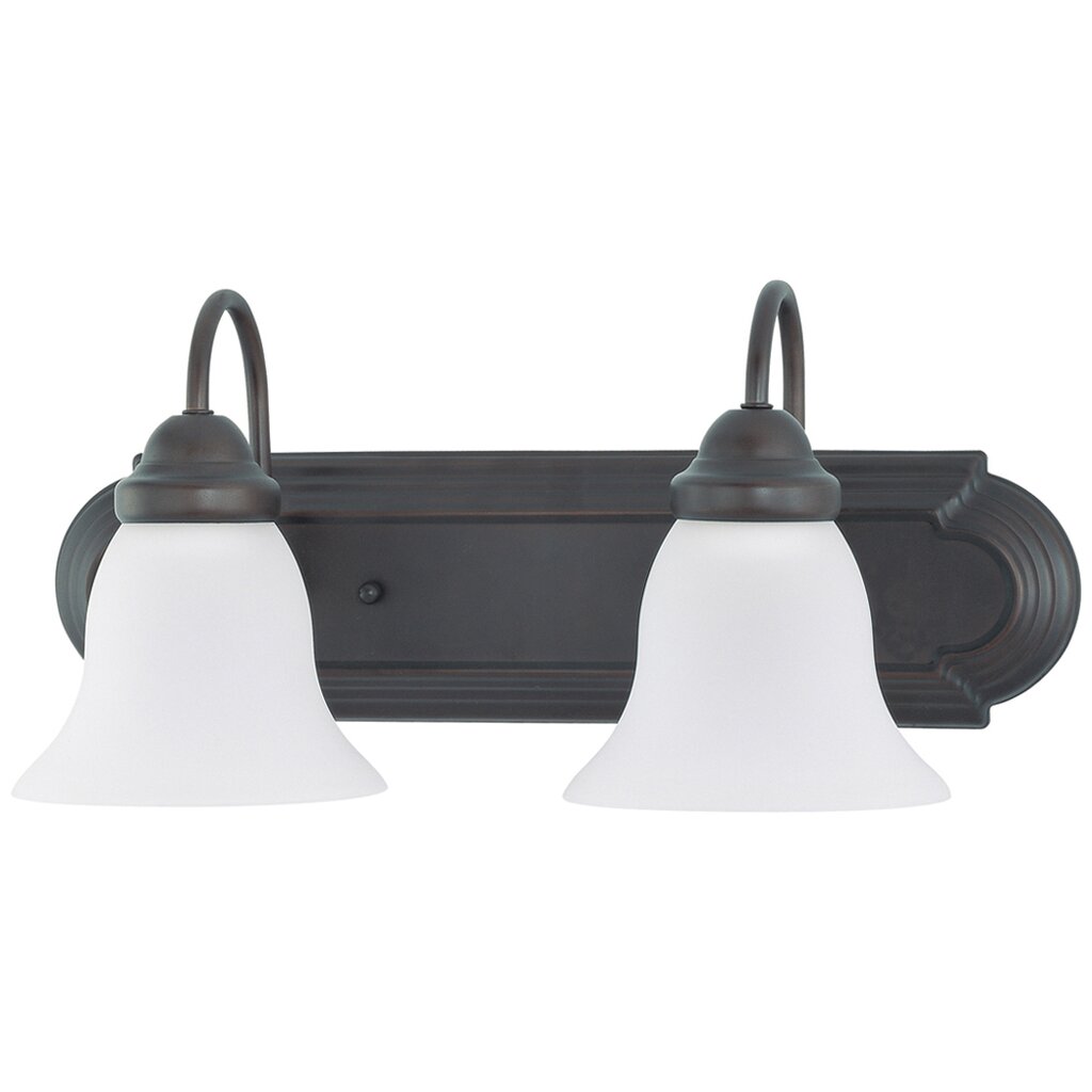 Satco 60-3161 Vanity Fixture Ballerina; 2 Light; 18 in.; with Frosted