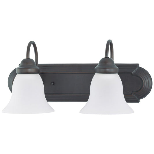 Satco 60-3161 Vanity Fixture Ballerina; 2 Light; 18 in.; with Frosted
